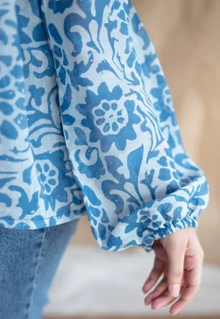 Shilpi Batik Natural Dyed MulMul Cotton Top