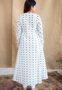Shinat Block Printed Cotton Kali Kurta