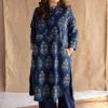 Shrishti Indigo Ajrakh Cotton Straight Kurta