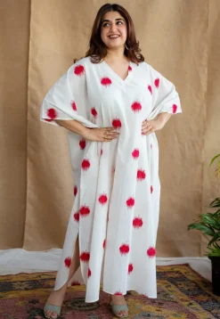 Sifra Block Printed Cotton Kaftan
