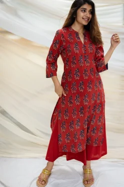 Sofia Ajrakh Madder Cotton Kurta