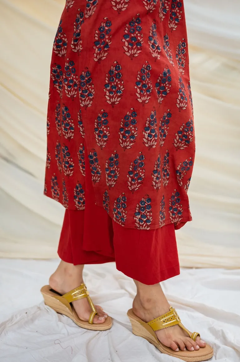 Sofia Ajrakh Madder Cotton Kurta