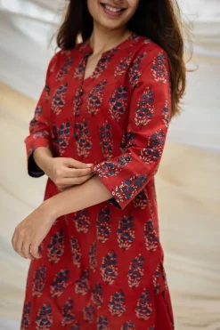 Sofia Ajrakh Madder Cotton Kurta