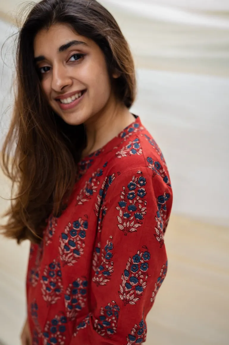 Sofia Ajrakh Madder Cotton Kurta