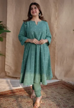 Tanjila Slub Cotton Churidar