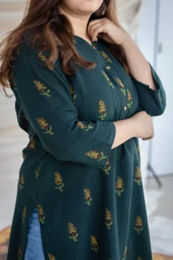 Tanya Slub Cotton Short Kurta