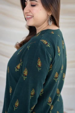 Tanya Slub Cotton Short Kurta