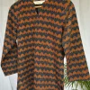 Tapsi Orange Ajrakh Cotton A Line Short Top