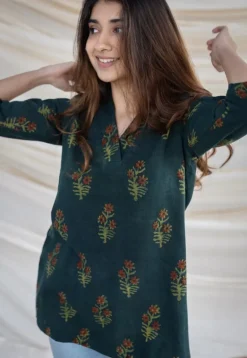 Tara Slub Cotton Short Kurta