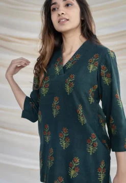 Tara Slub Cotton Short Kurta