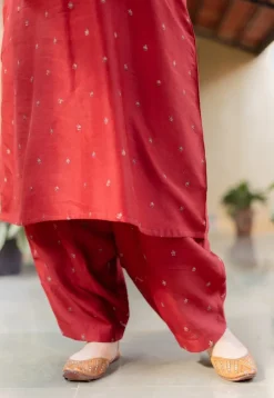 Tarin Madder Ajrakh Chanderi Silk Afghan Pant