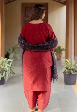 Tarin Madder Ajrakh Chanderi Silk Afghan Pant