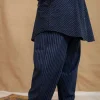 Tarin Navy Blue Ajrakh Cotton Afghan Pant