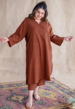 TIECO DyeVerse - Brown Kala Cotton Co-Ords