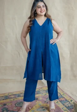 TIECO DyeVerse - Natural Dyed Indigo Slub Cotton Co-Ords