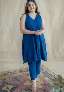 TIECO DyeVerse - Natural Dyed Indigo Slub Cotton Co-Ords