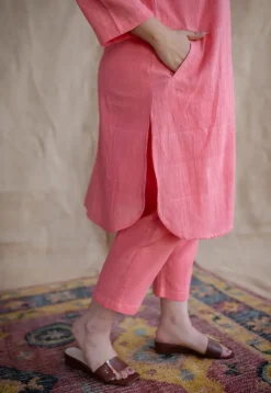 TIECO DyeVerse - Peach Kala Cotton Co-Ords