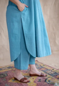 TIECO DyeVerse - Sea Blue Kala Cotton Co-Ords