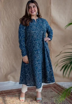 Tisha Ajrakh Cotton Kali Kurta