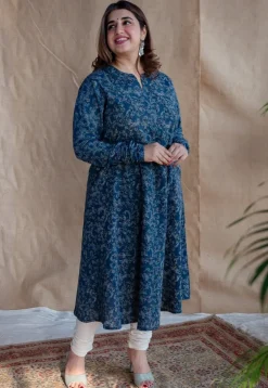 Tisha Ajrakh Cotton Kali Kurta