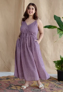 Urvika Batik Natural Dyed MulMul Cotton Dress