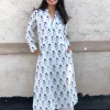 White Indigo Gul Kurta