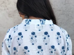 White Indigo Gul Kurta