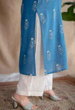 Yashi Slub Cotton Straight Pant
