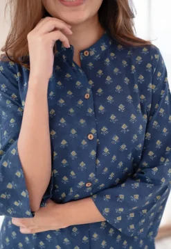 Yasmin Ajrakh Cotton Kurta