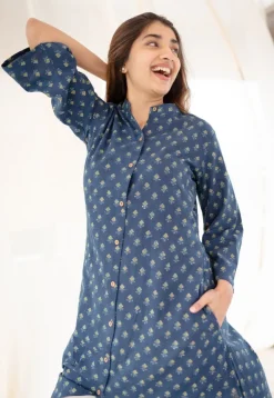 Yasmin Ajrakh Cotton Kurta