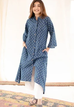 Yasmin Ajrakh Cotton Kurta
