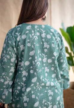 Zahia Dabu Slub Cotton Kurta