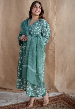 Zahia Dabu Slub Cotton Kurta