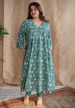 Zahia Dabu Slub Cotton Kurta