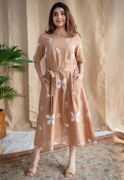 Zaira Dabu Slub Cotton Dress