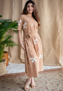Zaira Dabu Slub Cotton Dress