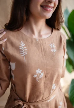 Zaira Dabu Slub Cotton Dress