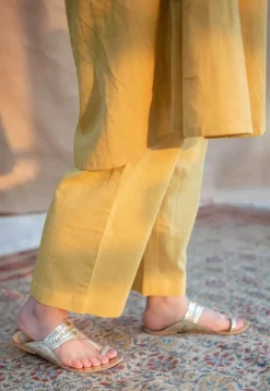 Zanie Slub Cotton Straight Pant