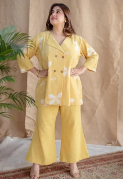 Zuelia Dabu Slub Cotton Co-ord Set