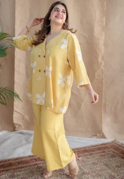 Zuelia Dabu Slub Cotton Co-ord Set